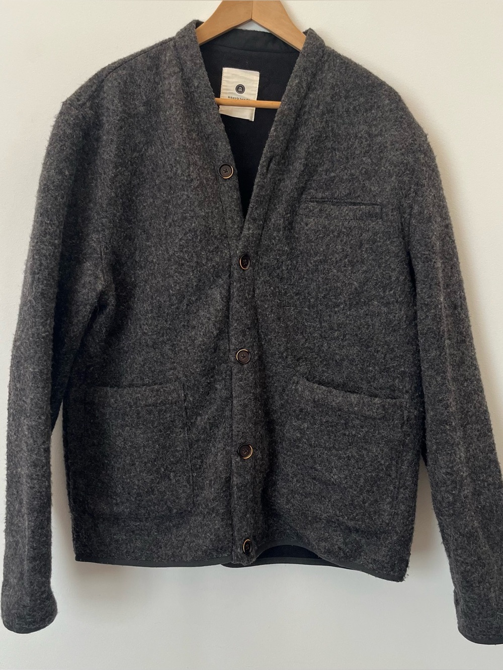 Anerkjendt boiled wool cardigan